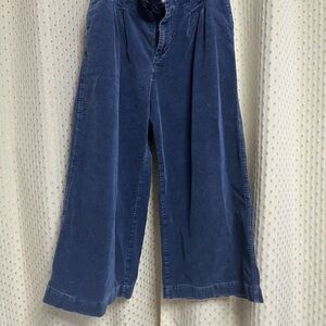 Free people Blue Corduroy Wide-Leg Pants